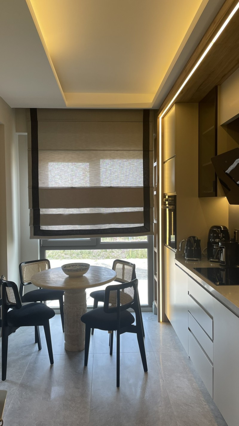 Katlamalı Perde - Keten Dokulu Düz Tül 