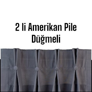 Düz Fon - 2 li Amerikan Pile Dikim 