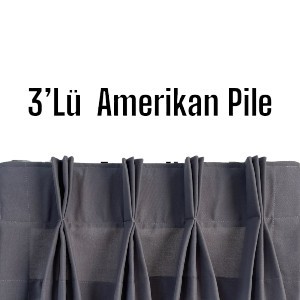 Düz Fon 3 lü Amerikan Pile Dikim