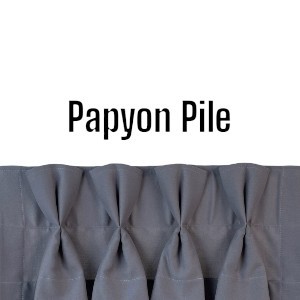 Düz Fon Perde - Papyon Pile Dikim
